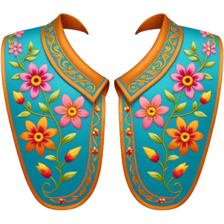 decorative colorful shirt collar emoji