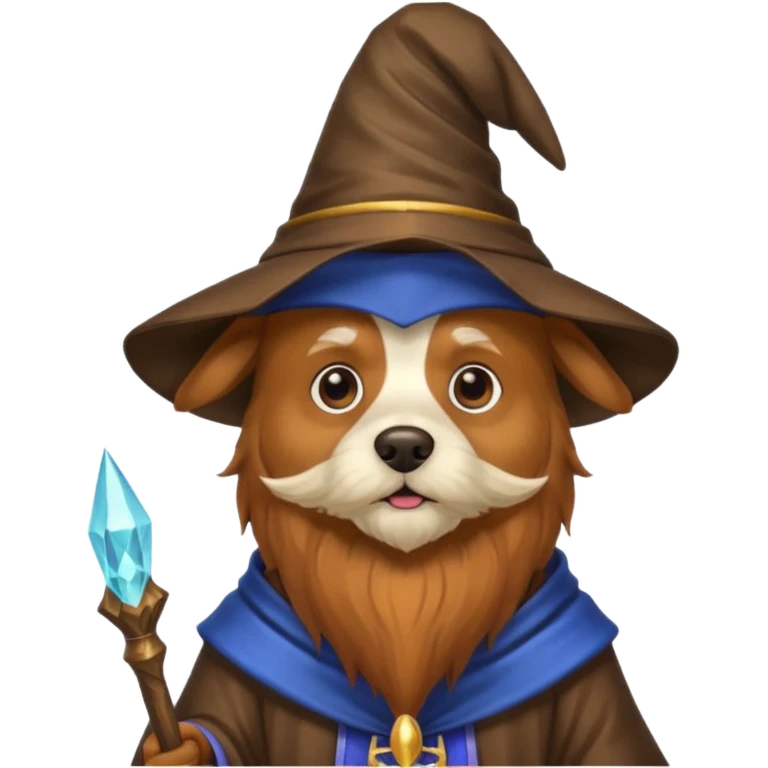 Dog wizard emoji