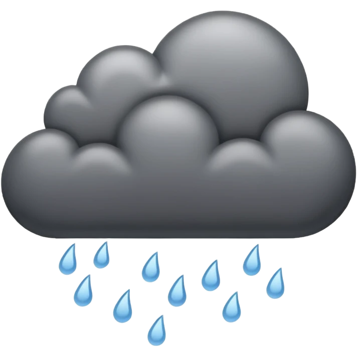 Rain cloud emoji