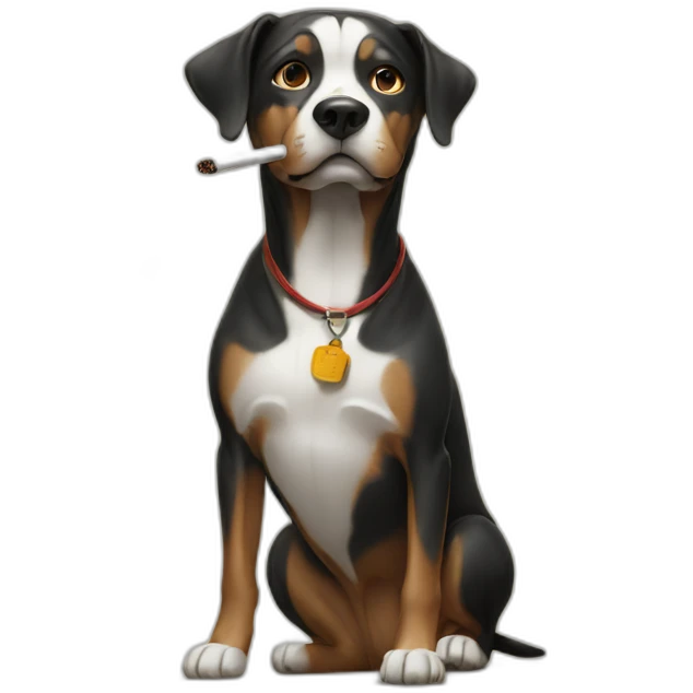 smoking-dog emoji