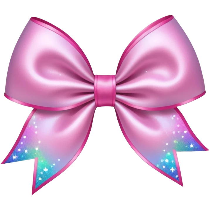 pink bow with sparkles emoji