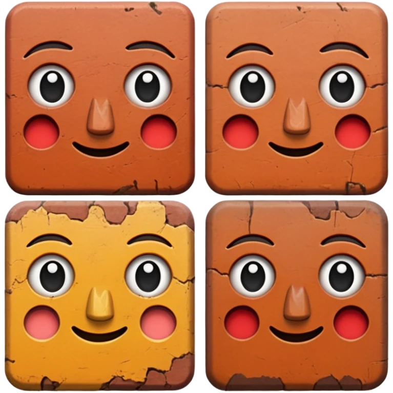 Brick faces emoji
