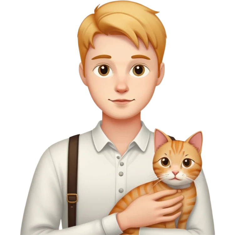 Мущинами с кошкой  emoji