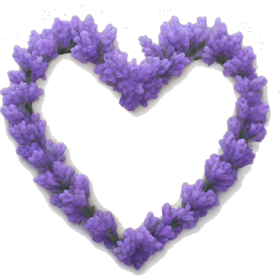 lavender heart emoji