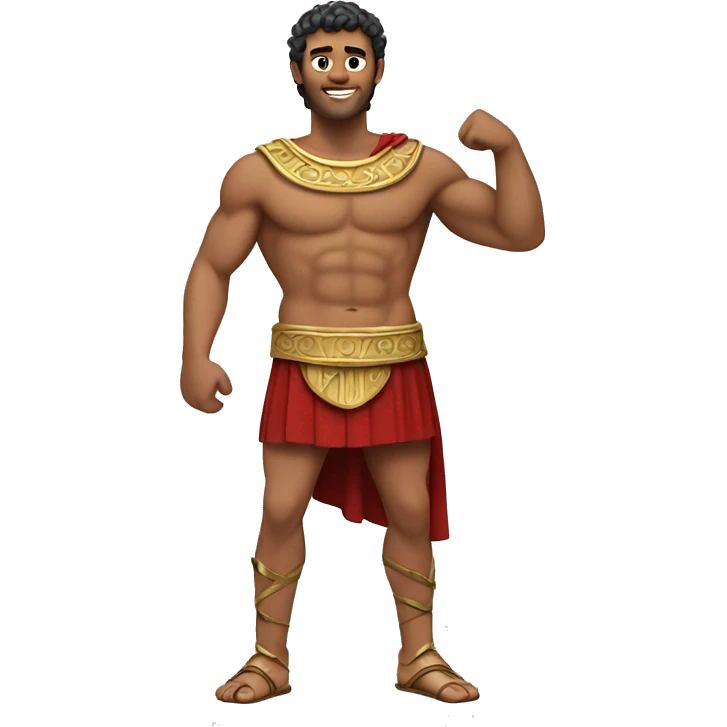 Roman empir guy showing off his abs emoji
