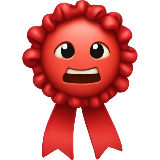 Red ribbion  emoji