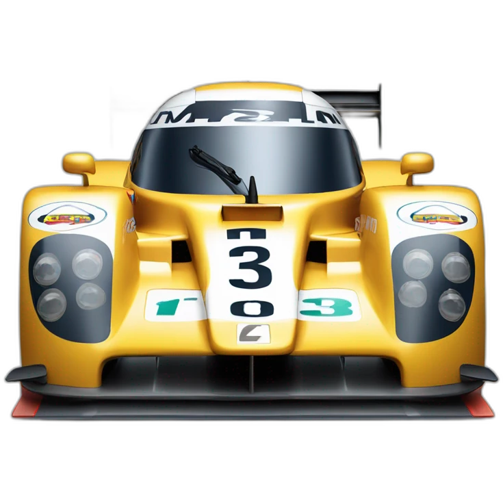 Le mans race car emoji