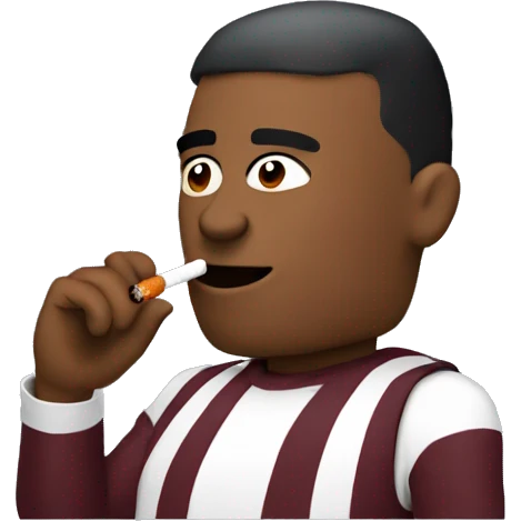 Virginia Tech Hokie smoking a cigarette  emoji