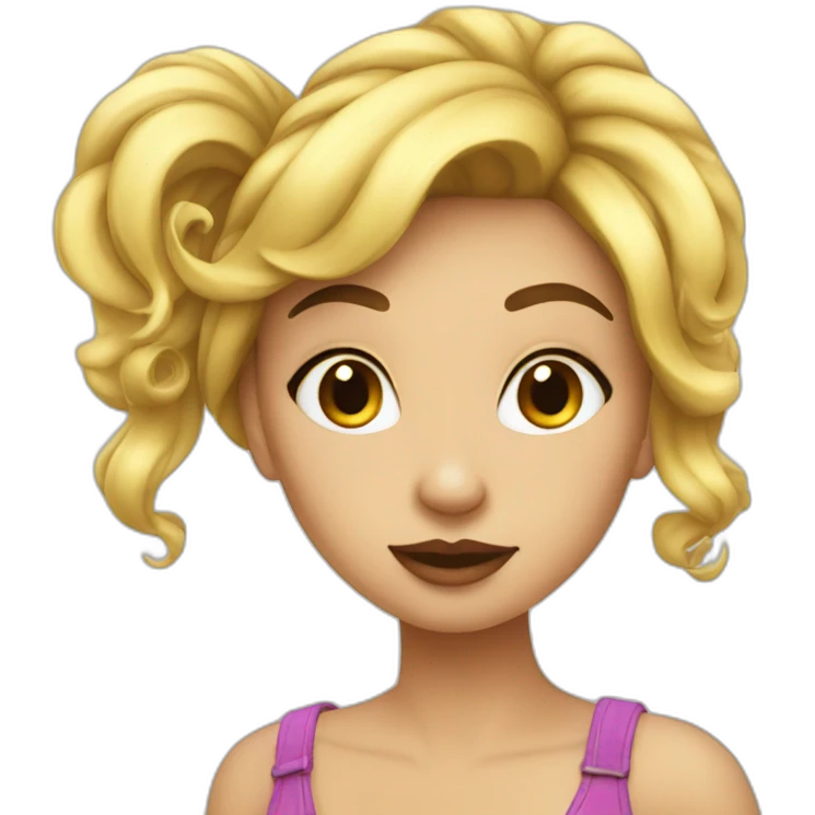 Coquette girl emoji