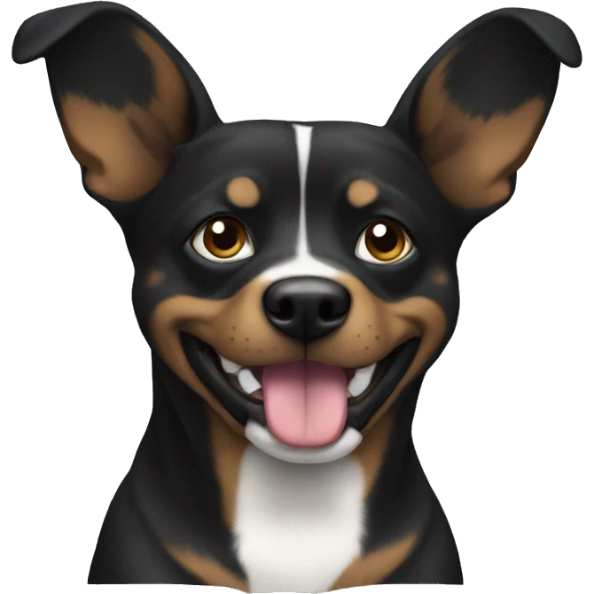 Perro negro  emoji