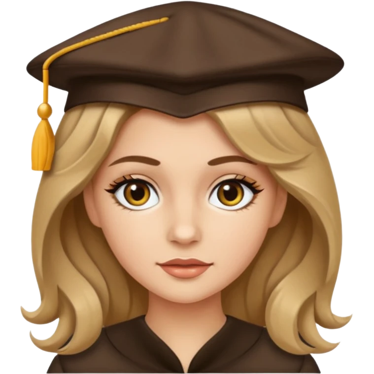 Erstelle mir ein schönes Mädchen mit dunkel blonden längeren Haaren mit Leichen Wellen einen weißen top und hell braunen Augen und Eyeliner dazu  emoji