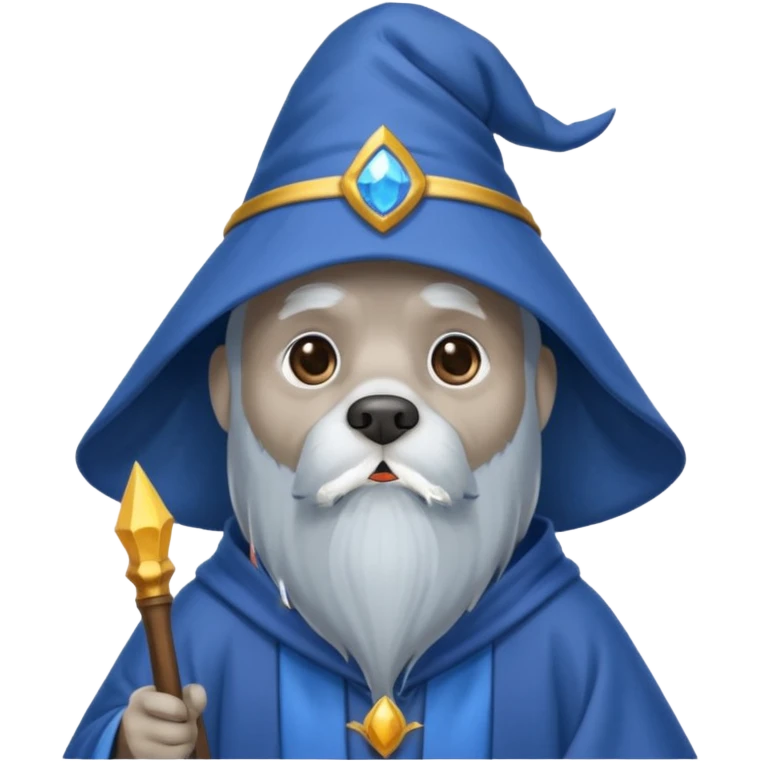 Dog wizard emoji