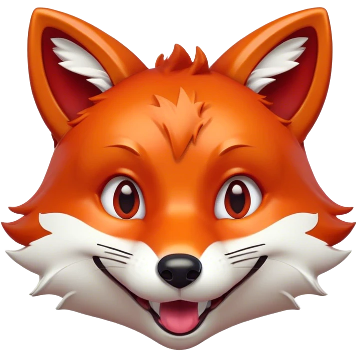 Cinematic Comical Fox Portrait Emoji, Head tilted dramatically with an exaggeratedly amused expression, featuring a striking red Fur with bold white patches and wide, expressive amber eyes filled with playful disbelief, Simplified yet hilariously expressive features, highly detailed, glowing with a slightly sassy glow, high shine, dramatic yet playful, stylized with an air of cheeky mischief, bright and endearing, soft glowing outline, capturing the essence of a spirited and over-the-top fox, so meme-worthy it feels like it could side-eye its way into woodland internet fame instantly! emoji