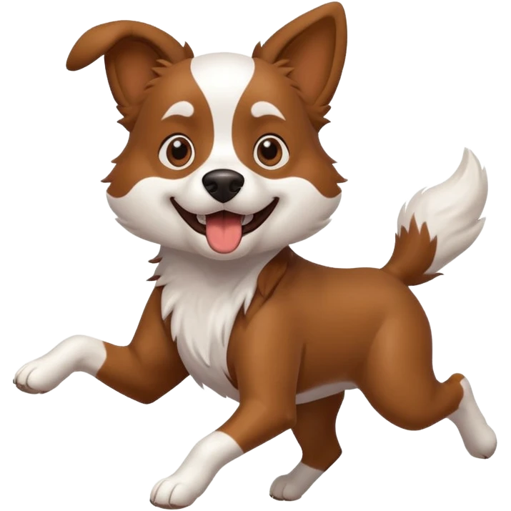 crazy dog running around everywhere emoji