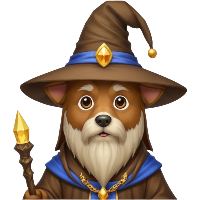 Dog wizard emoji