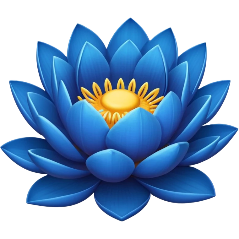 Blue lotus emoji