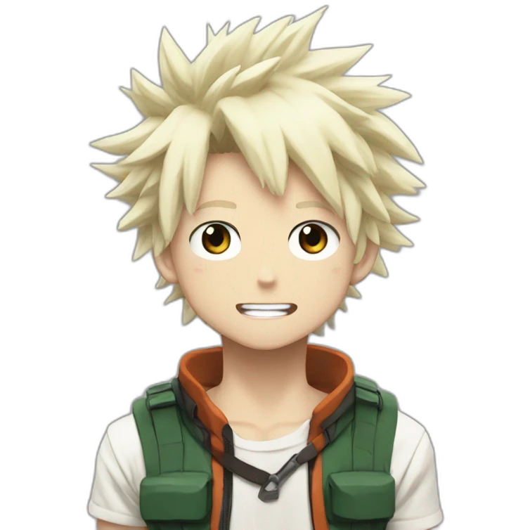 Bakugo my hero academia neutral emoji