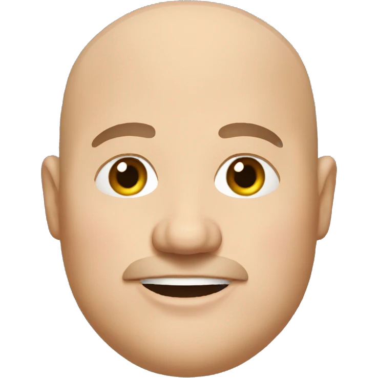 Fat bald guy emoji