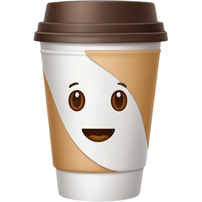 Coffee paper cup emoji
