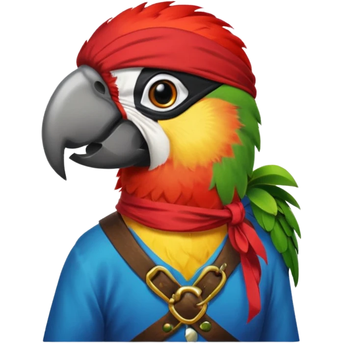 pirate and parrot emoji