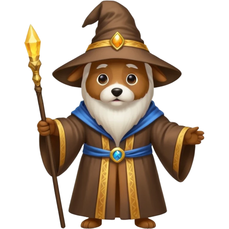 Dog wizard emoji