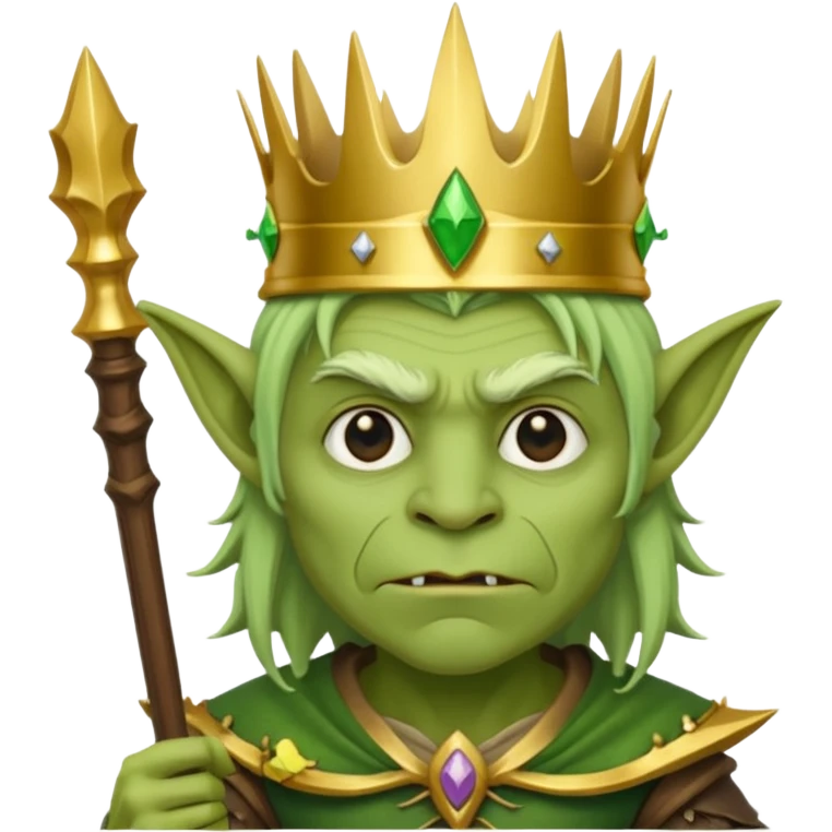 
Goblin king – Crown, staff





 emoji