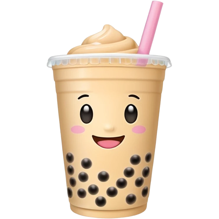 quiero un emoji de un bubble tea aesthetic emoji