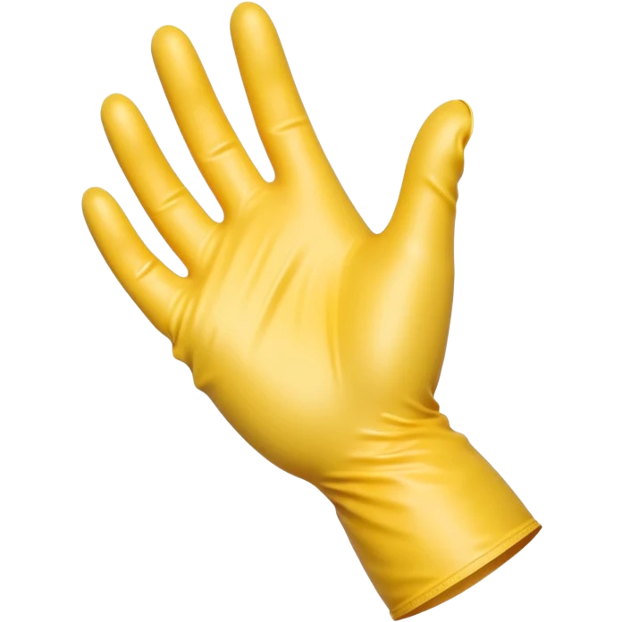 pulling on plastic glove emoji