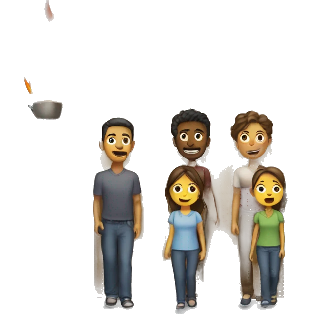 Water fire door family emoji