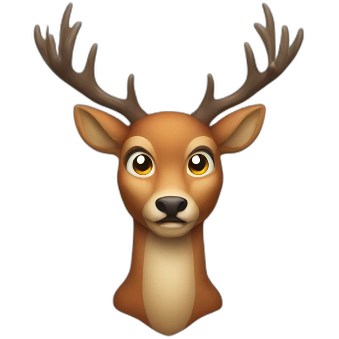 Evil deer emoji