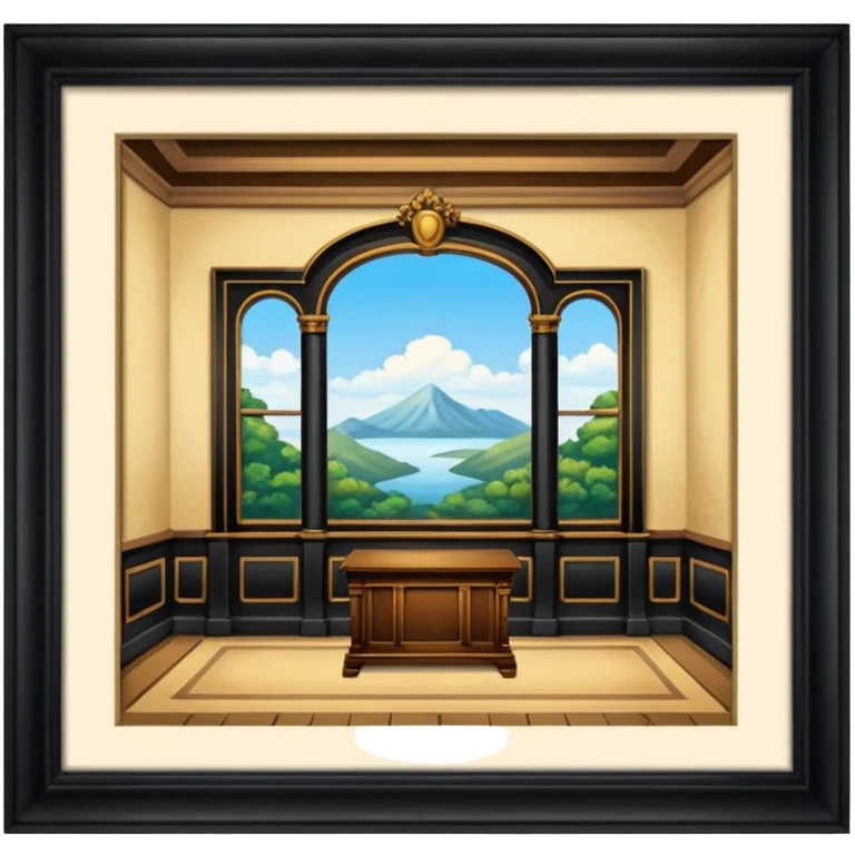 Vintage old antique academia aesthetic scenery interior  emoji