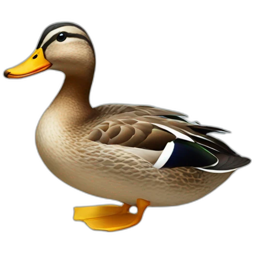 Duck sitting in water emoji