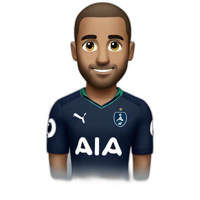 Lucas moura in a green tottenham jersey emoji