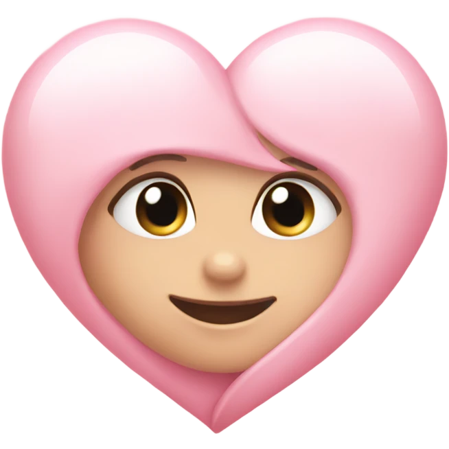 Baby pink heart emoji