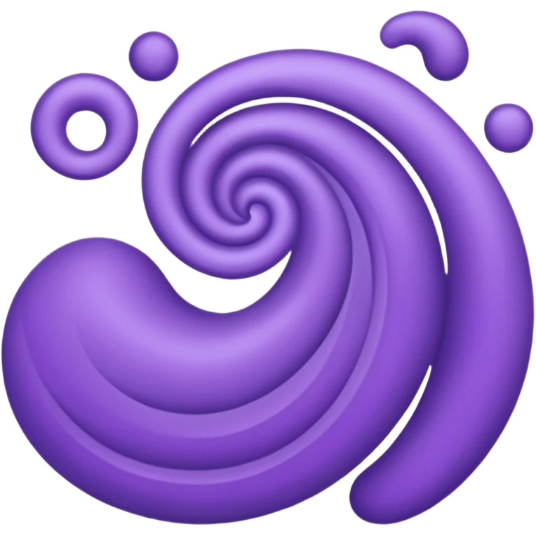 Cute purple desighn emoji