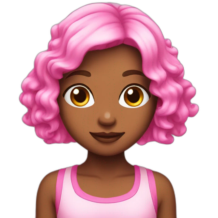 Pink cute emoji