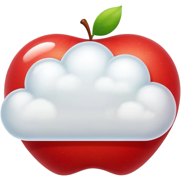 apple cloud message bubble emoji