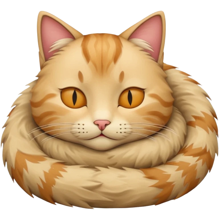 котик спит beige emoji