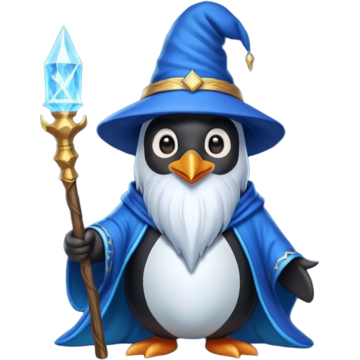 Penguin Wizard emoji