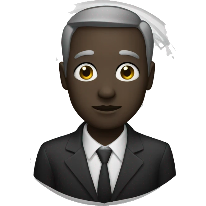 Un noir  emoji