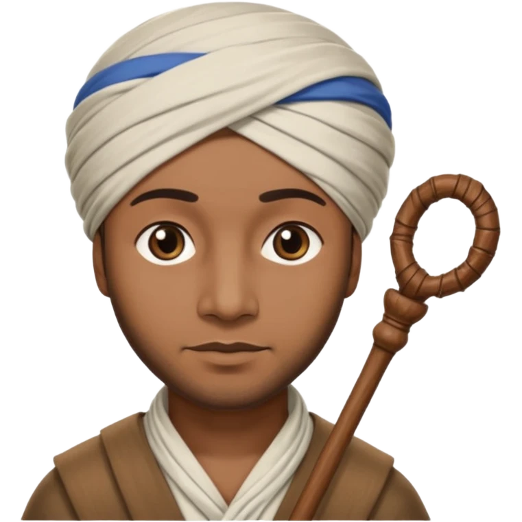Man + turban + staff emoji
