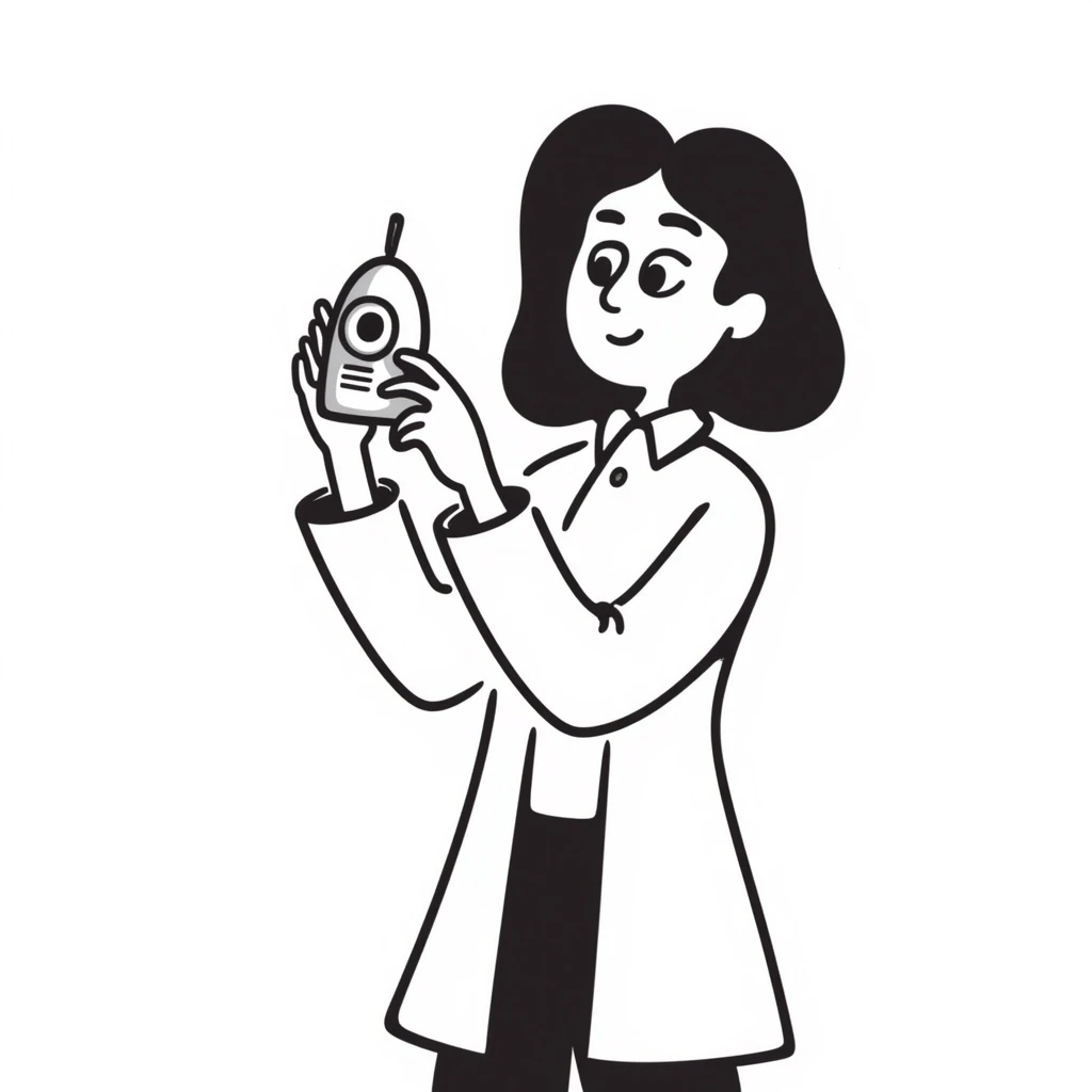 Woman testing something emoji