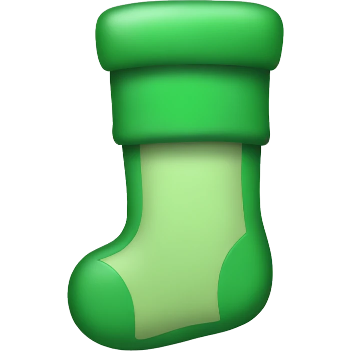 Green stocking emoji