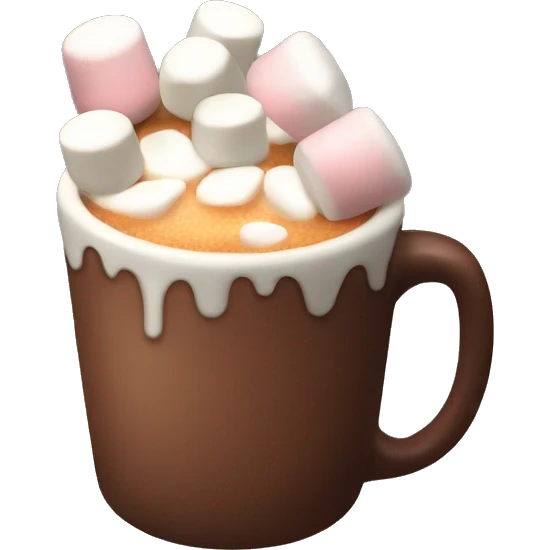 cocoa with marshmallows emoji