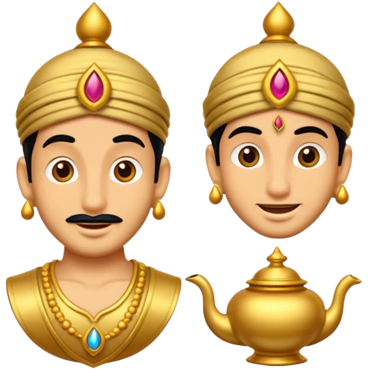 CREATE A EMOJI ALLADIN"S CHIRAG emoji