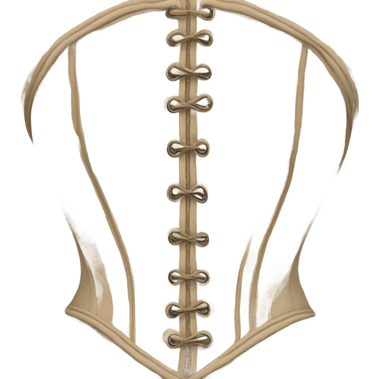 biege lace corset emoji