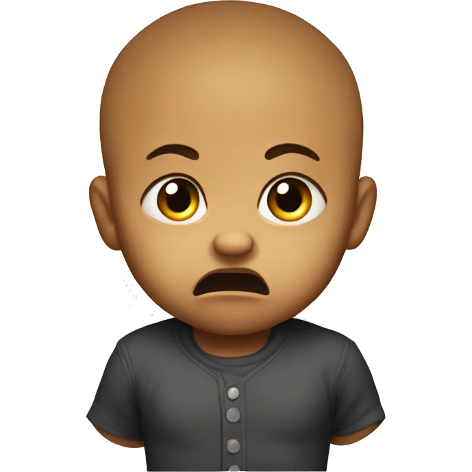 angry baby emoji