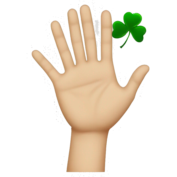 irish hand emoji