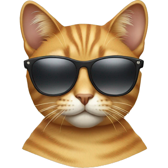 Cat with sunglasses emoji