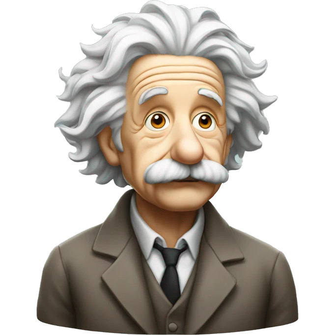 albert einstein thinking emoji